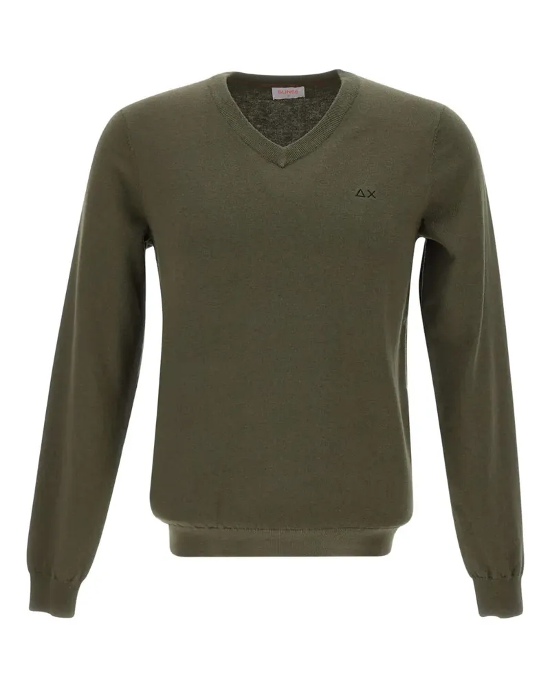 Sun68 Pullover mit gerippten Abschlüssen - Grün Grün