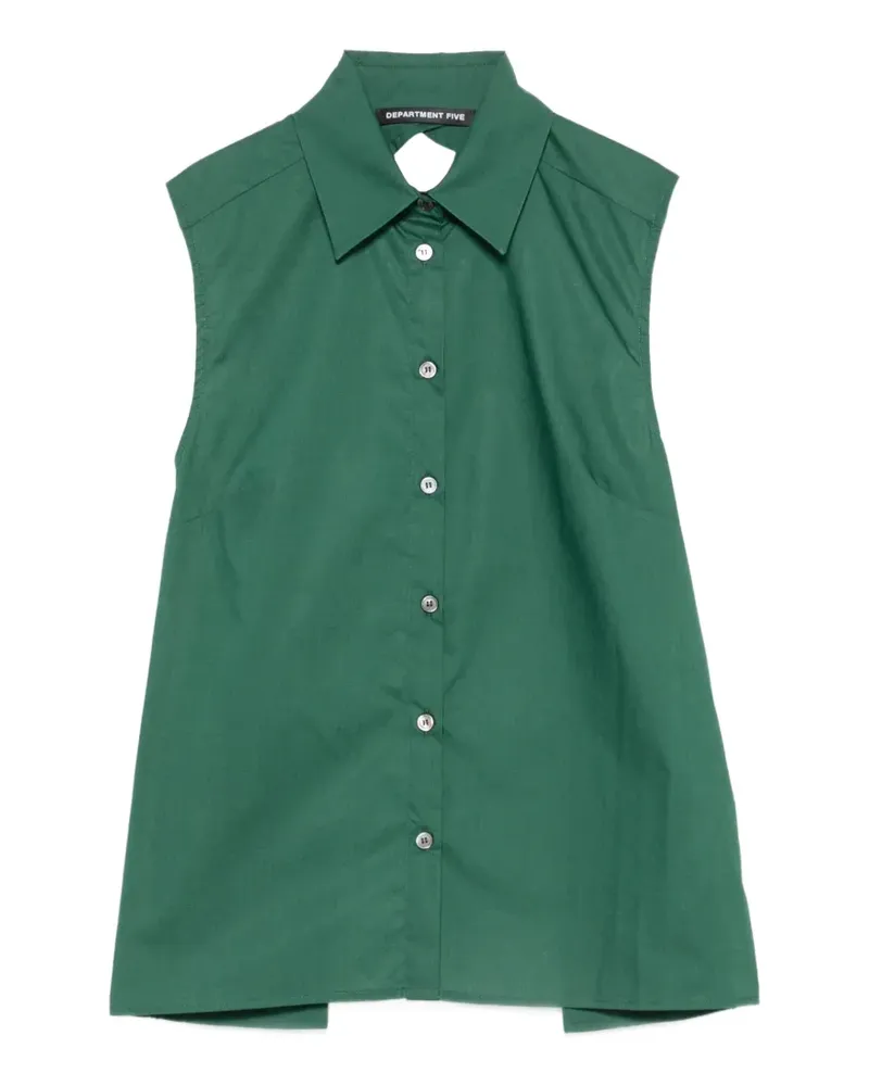 Department 5 cut-out sleeveless shirt - Grün Grün