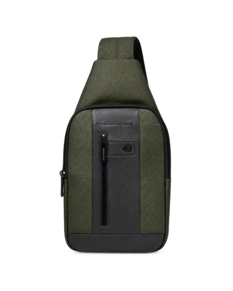 Piquadro Rucksack mit Logo - Grün Grün