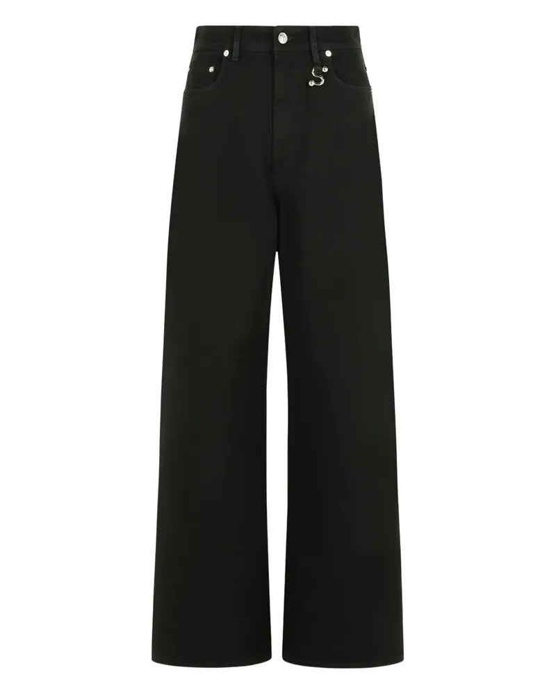 SPORTMAX Siamese Five-Pocket-Jeans mit Knopfverschluss - Schwarz Schwarz