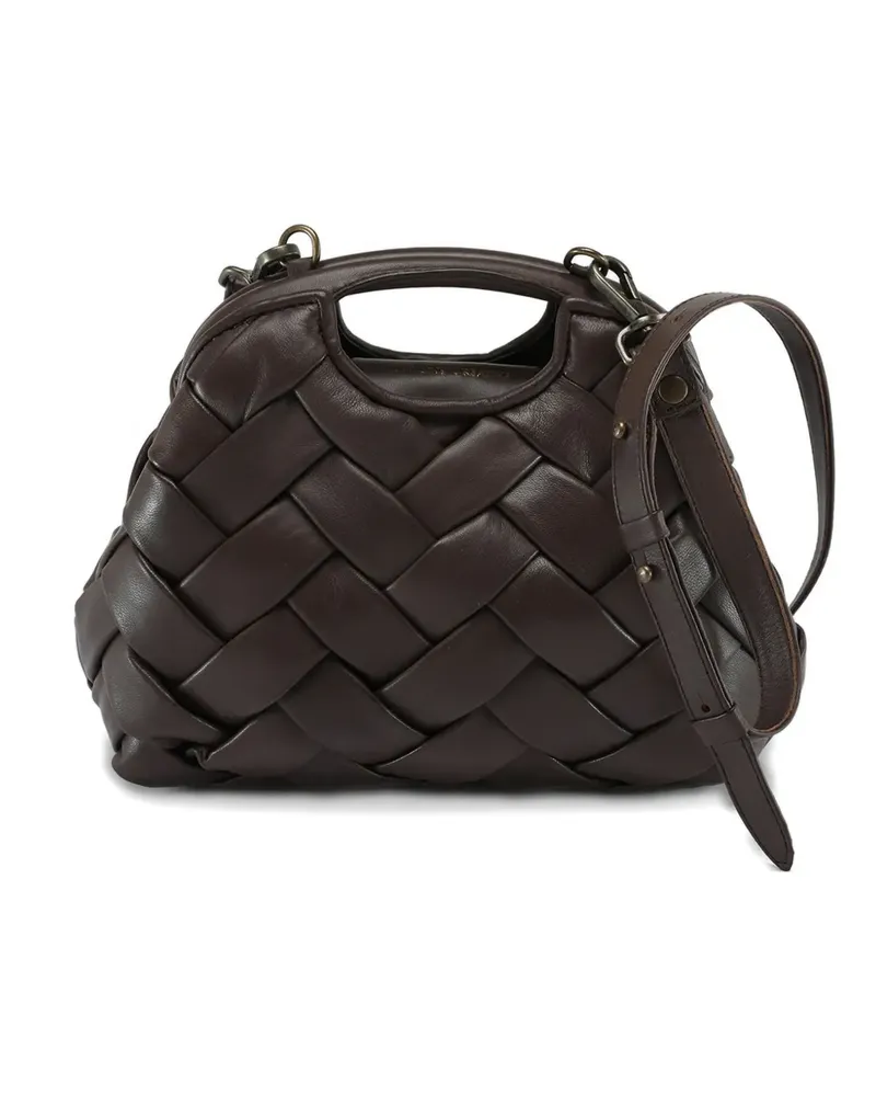 Officine Creative Italia Gewebte Helen 08 Handtasche - Braun Braun