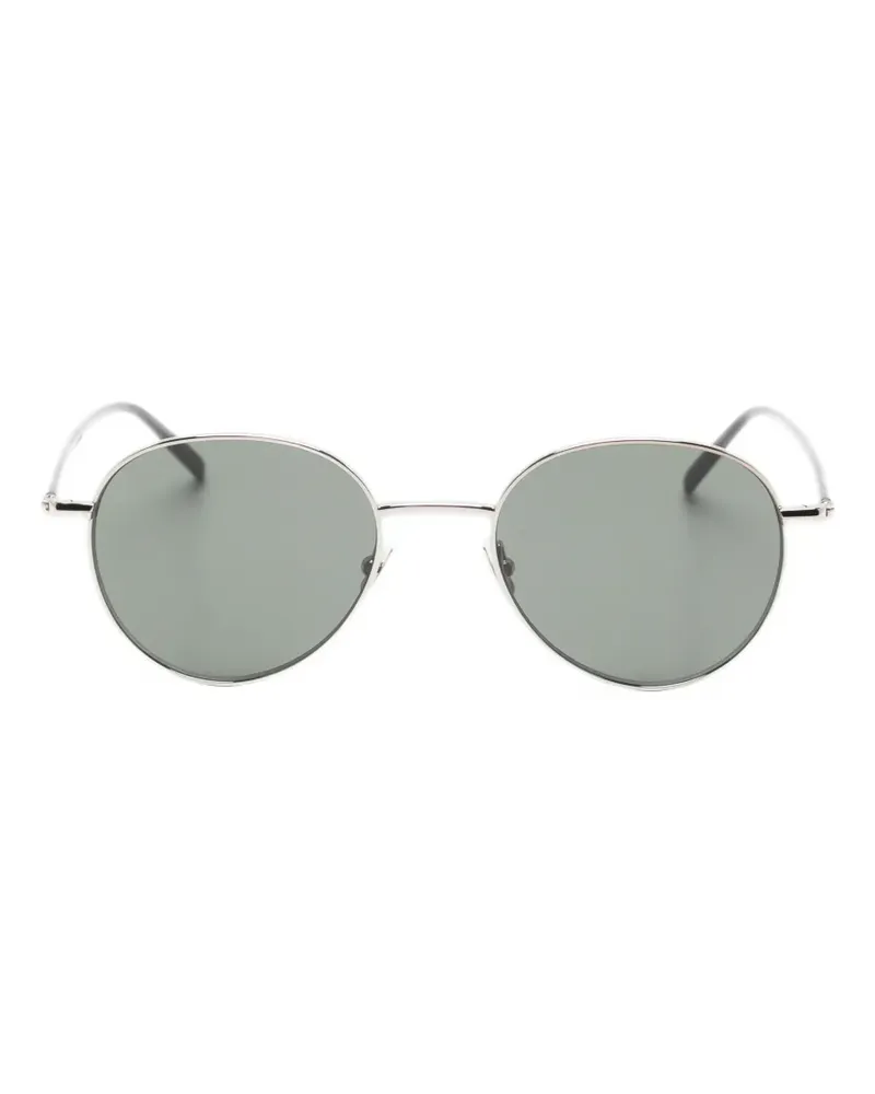 Saint Laurent Sonnenbrille mit rundem Gestell - Silber Silber