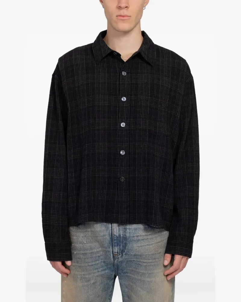 Mfpen Priority check shirt - Schwarz Schwarz