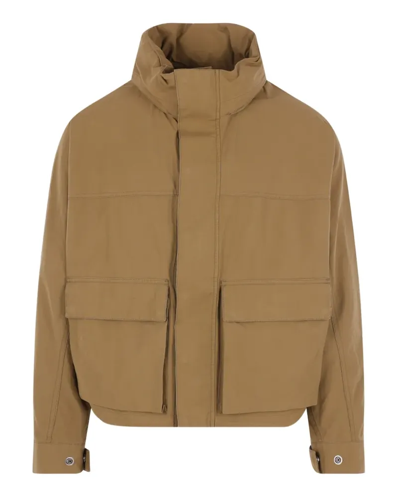 Christophe Lemaire high-neck jacket - Braun Braun