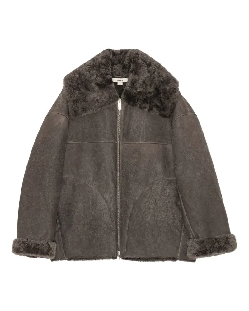 REMAIN Jacke mit Shearling-Besatz - Braun Braun