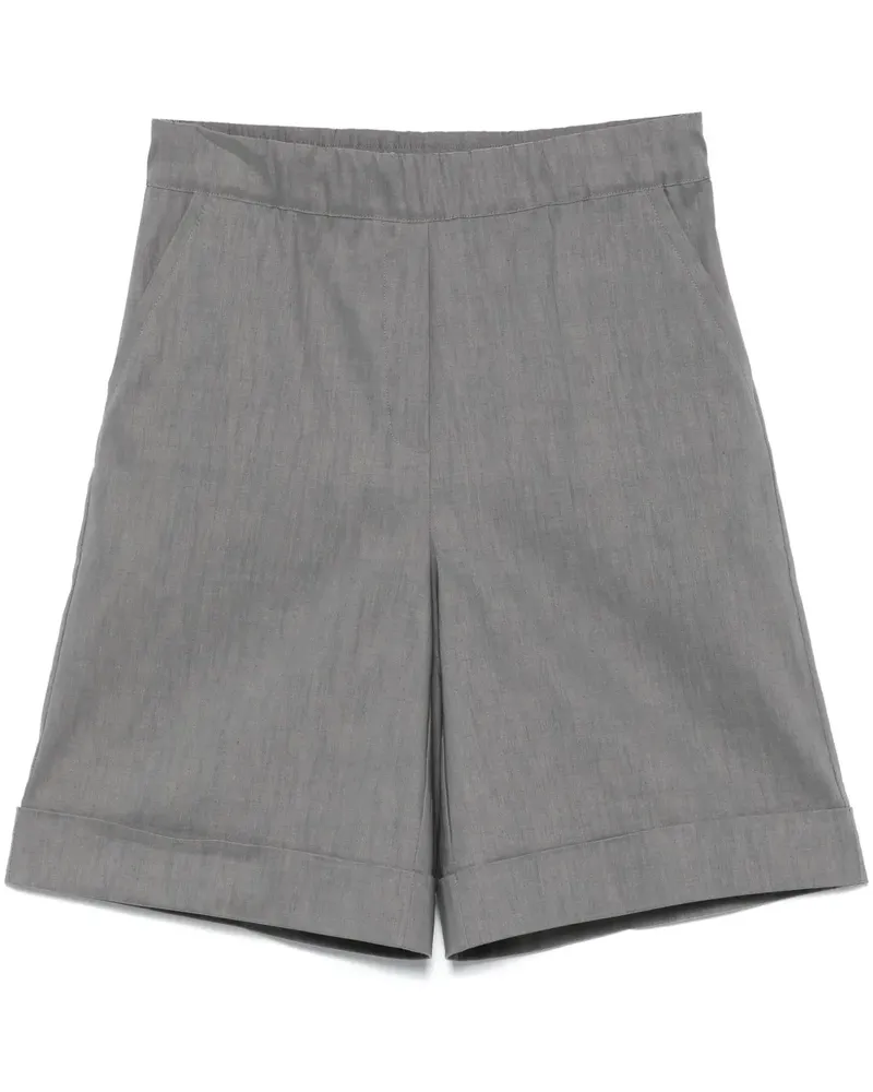 D.EXTERIOR Shorts mit Bügelfalten - Grau Grau