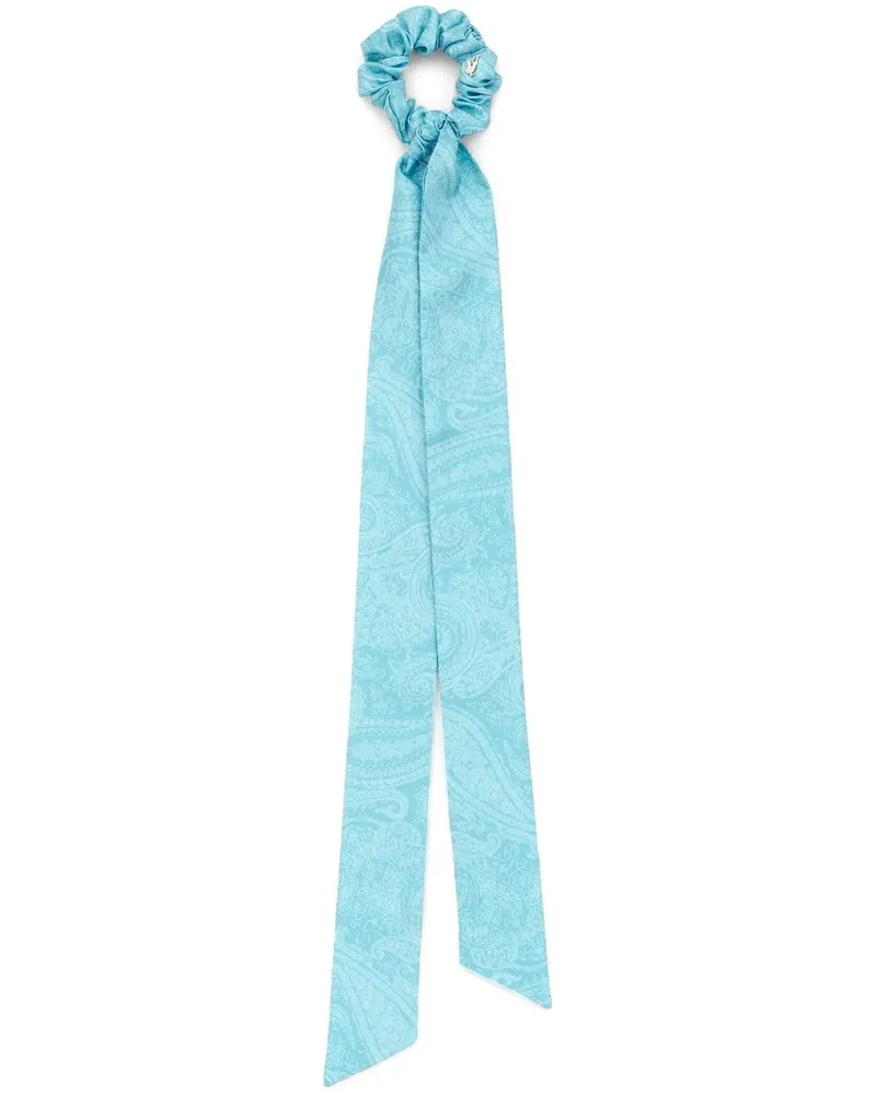 Etro Haargummi mit Print - Blau Blau