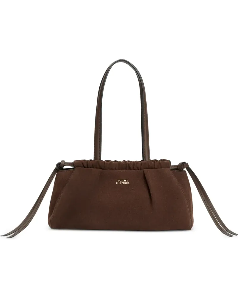 Tommy Hilfiger Schultertasche mit Raffungen - Braun Braun
