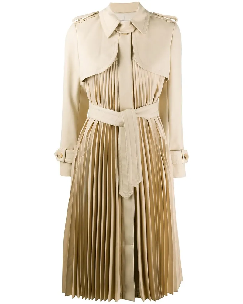 Sandro Trenchcoat mit Falten - Nude Nude