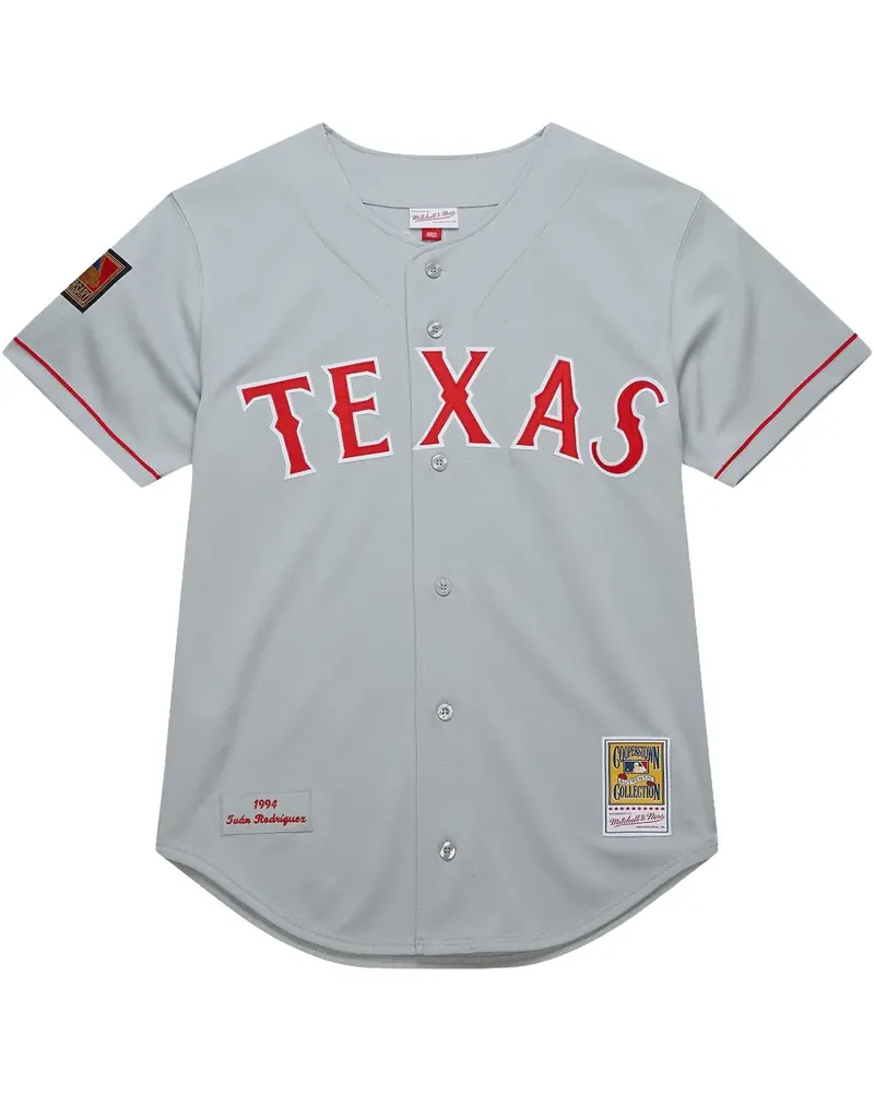 Mitchell & Ness MLB Rangers 1994 Ivan Rodriguez "Rangers" Trikot - Grau Grau