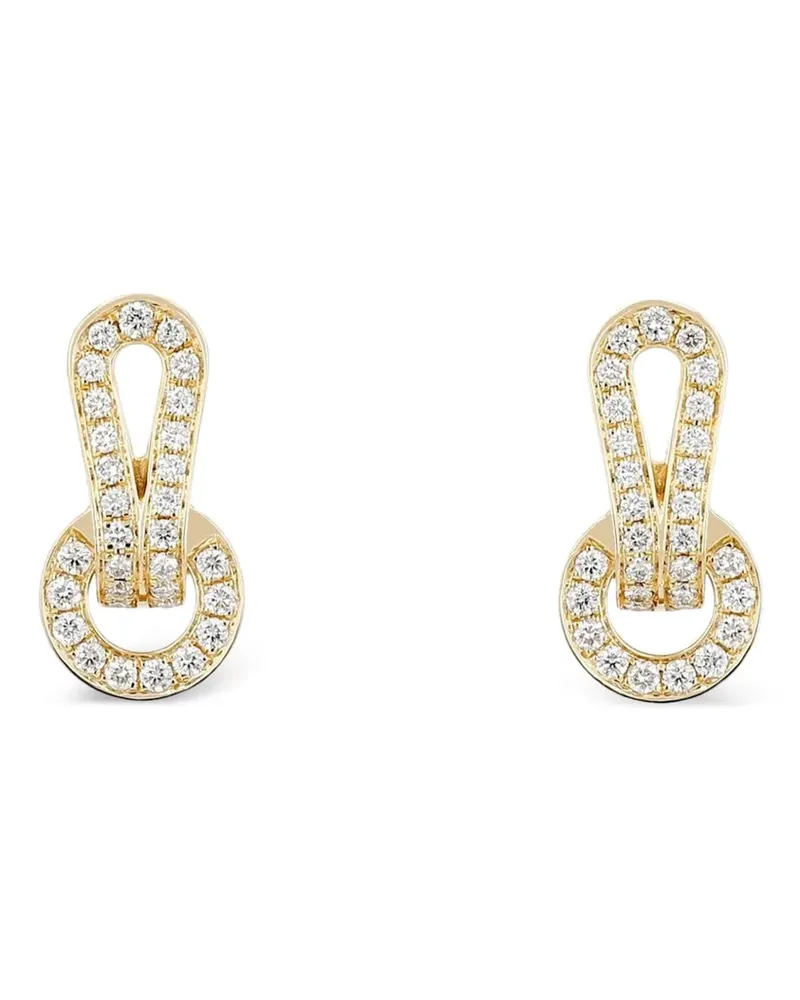 Cartier 2010s Agrafe diamond earrings - Gold Gold