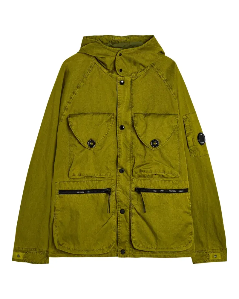 C.P. Company Panama-R button hooded jacket - Grün Grün