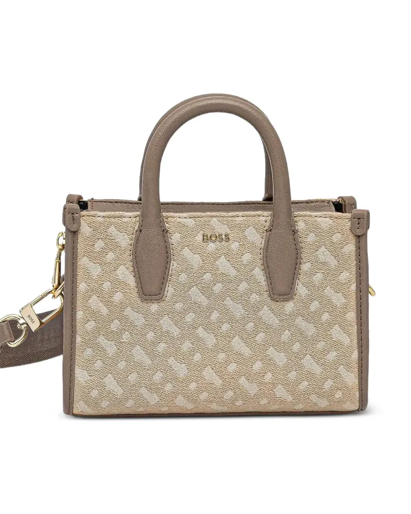 HUGO BOSS Shopper mit Monogramm - Nude Nude