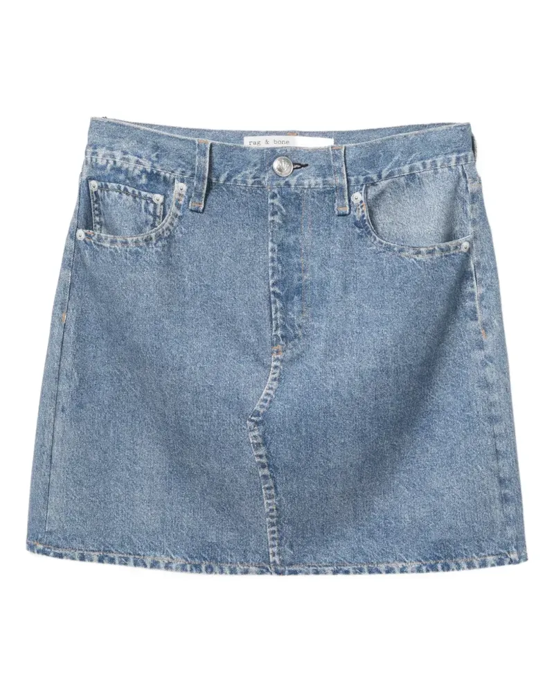 Rag & Bone Miramar Ponte Minirock - Blau Blau