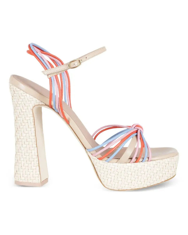 Malone Souliers Lucille Plateau-Sandalen mit Riemen - Nude Nude