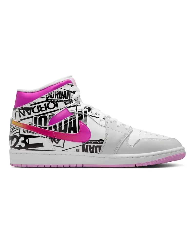 Jordan Air  1 Mid SE Sneakers - Weiß Weiß
