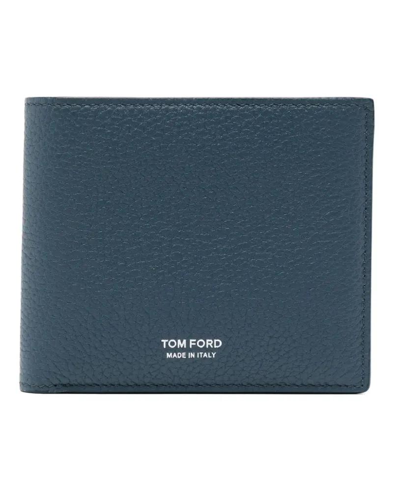 Tom Ford Portemonnaie aus gekörntem Leder - Blau Blau