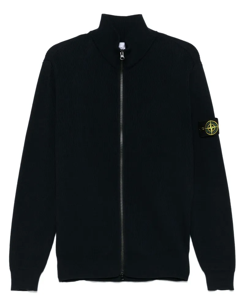 Stone Island Cardigan mit Kompass-Patch - Blau Blau