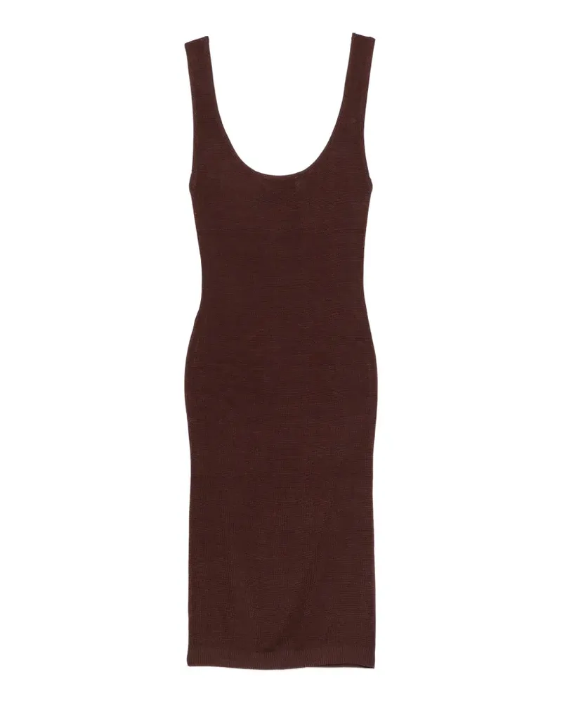 Entire Studios Minikleid mit eckigem Ausschnitt - Braun Braun