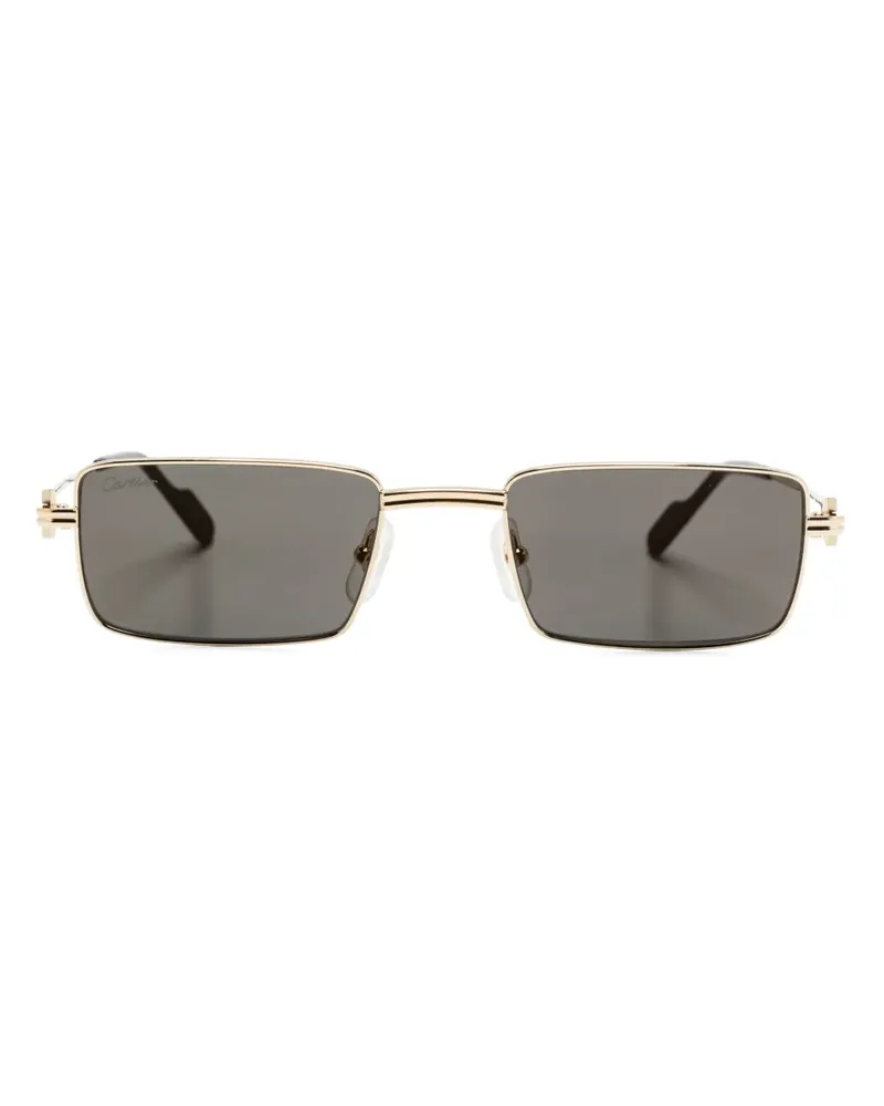 Cartier Sonnenbrille mit eckigem Gestell - Gold Gold