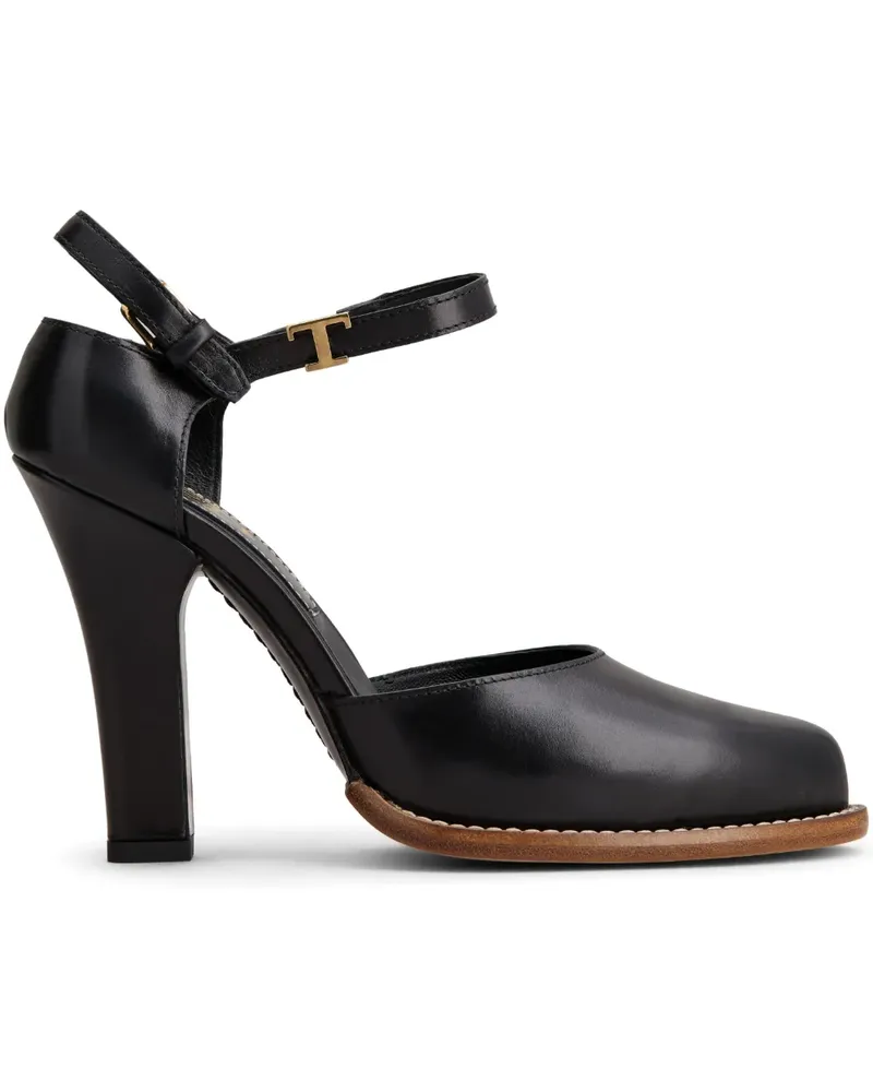 TOD'S Pumps mit Logo-Schild - Schwarz Schwarz