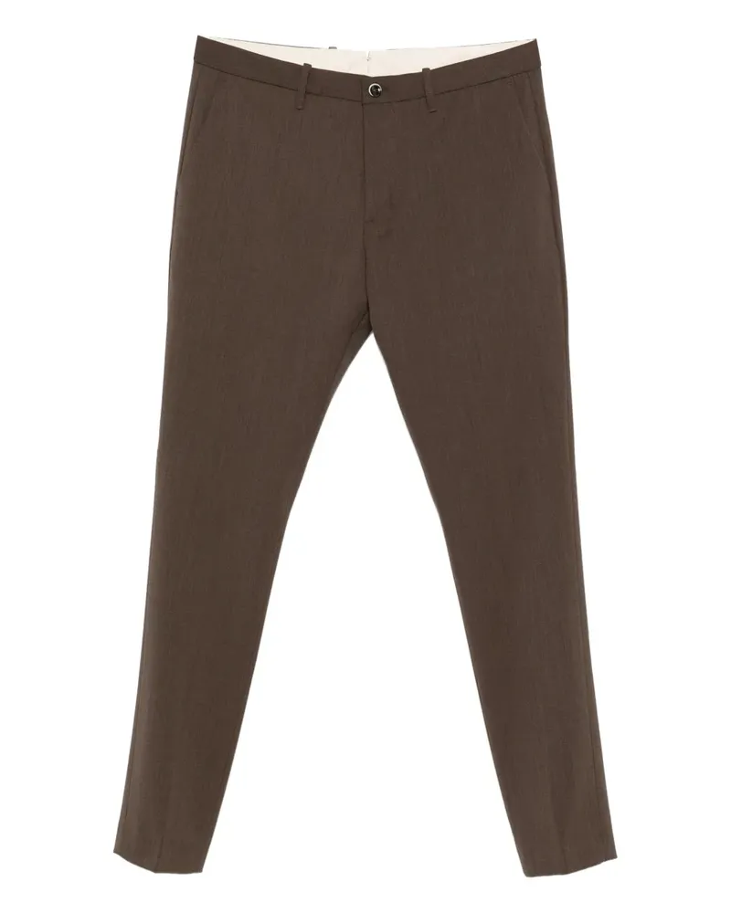 nine:inthe:morning button-fastening trousers - Braun Braun