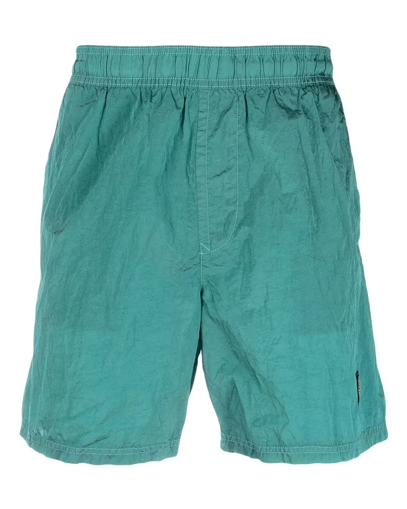 Stone Island Badeshorts mit Logo-Patch - Blau Blau