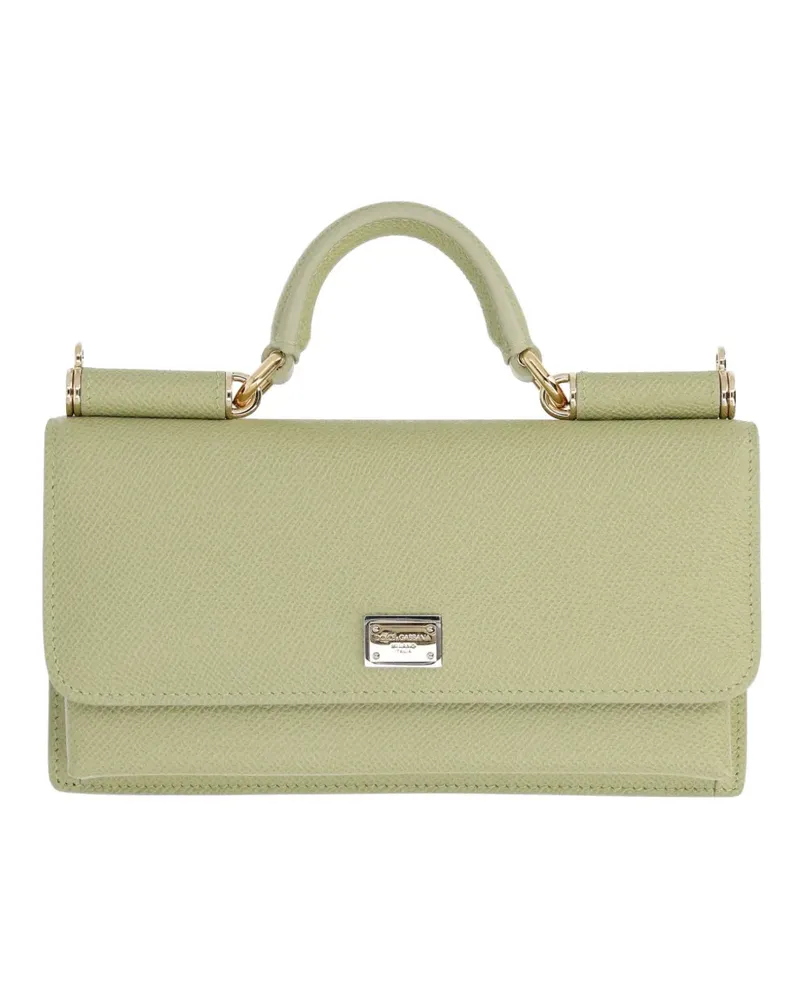 Dolce & Gabbana Mini-Tasche mit Logo-Detail - Grün Grün