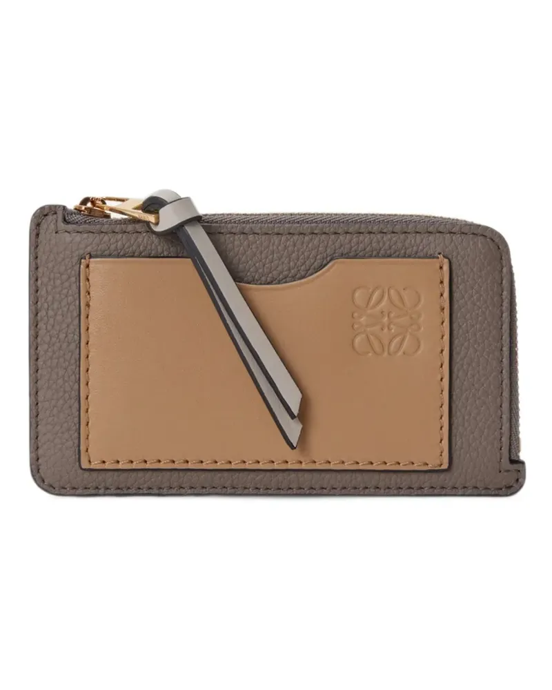 Loewe coin cardholder in soft grained calfskin - Grau Grau