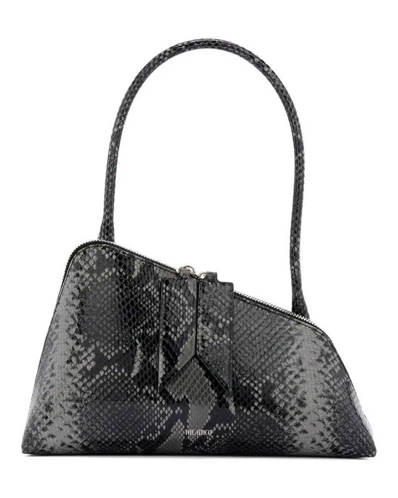 ATTICO Sunrise Schultertasche aus Leder - Grau Grau