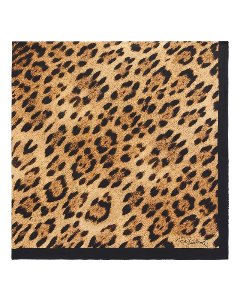 Roberto Cavalli animal-print scarf - Braun Braun