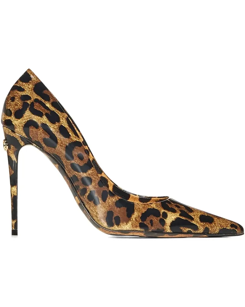 Dolce & Gabbana Pumps mit Leoparden-Print 105mm - Braun Braun