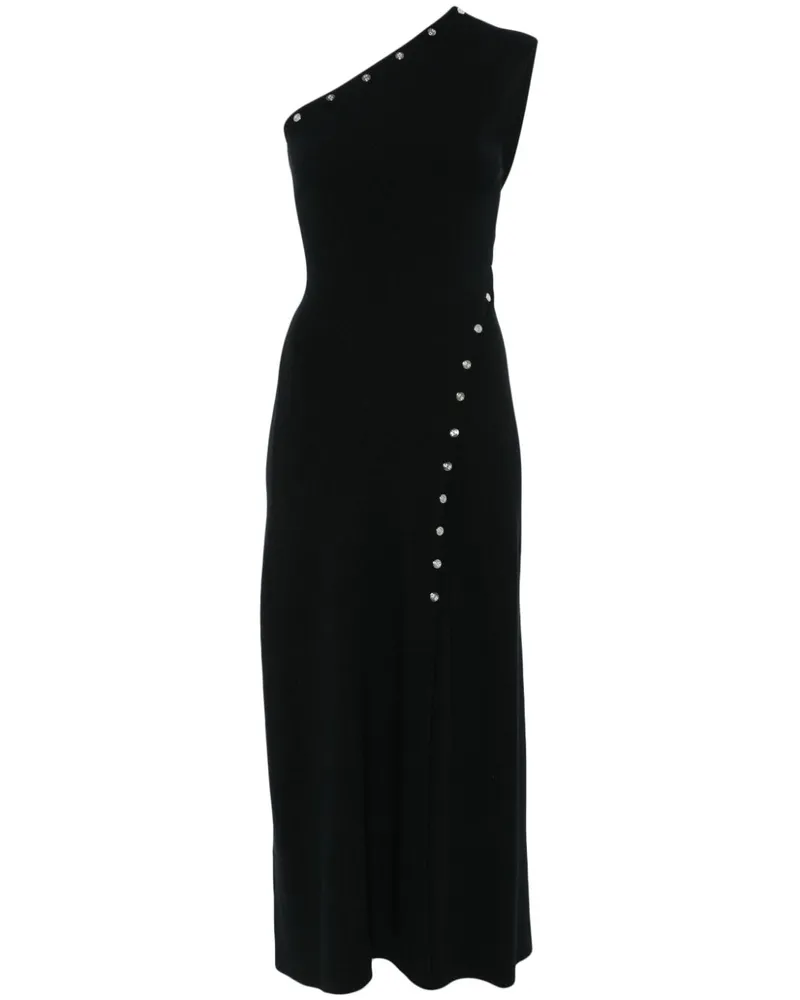 Maje Asymmetrisches Maxikleid - Schwarz Schwarz