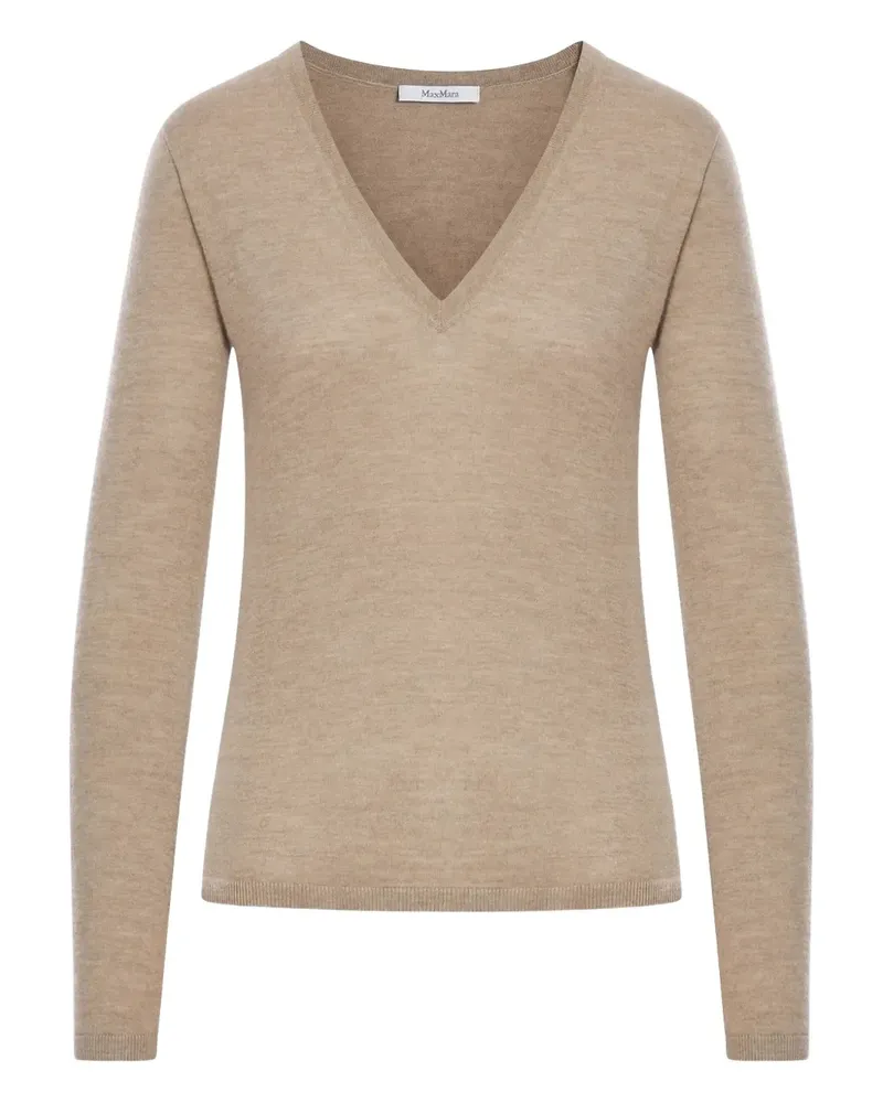 Max Mara V-neck top - Nude Nude