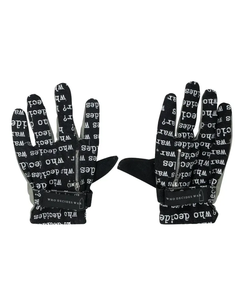 WHO DECIDES WAR Armor zip gloves - Blau Blau