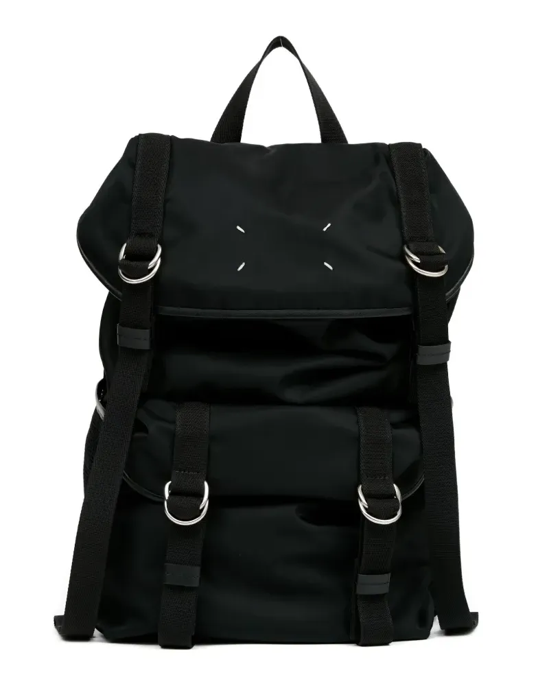 Maison Margiela Mittelgroßer High-Tech Rucksack - Schwarz Schwarz