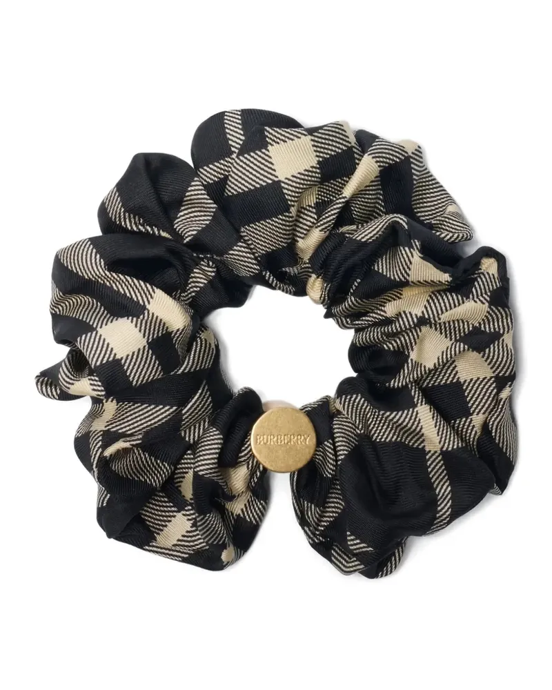 Burberry Karierter Haargummi - Schwarz Schwarz