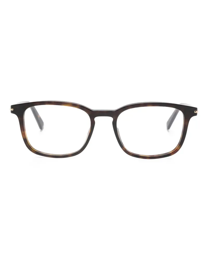Gucci Brille mit eckigem Gestell - Braun Braun