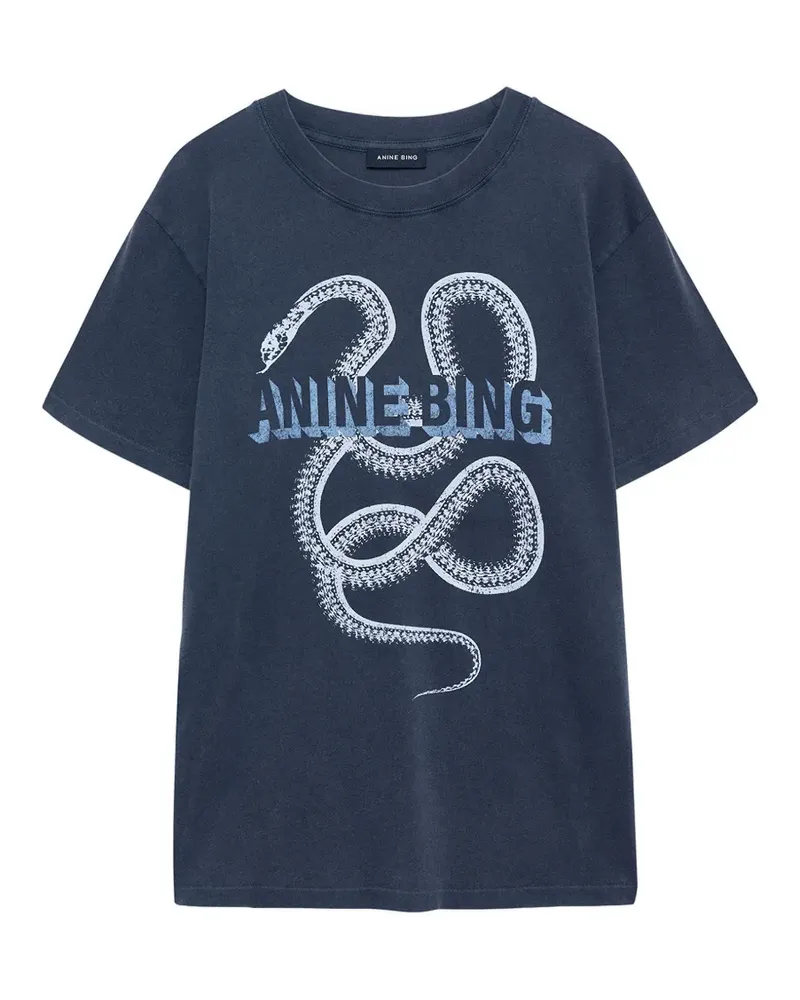 Anine Bing snake lili T-shirt - Blau Blau
