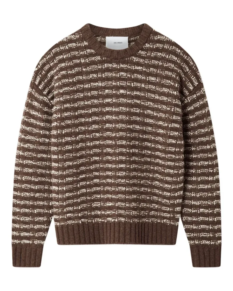 Axel Arigato Gestreifter Sonar Pullover - Braun Braun