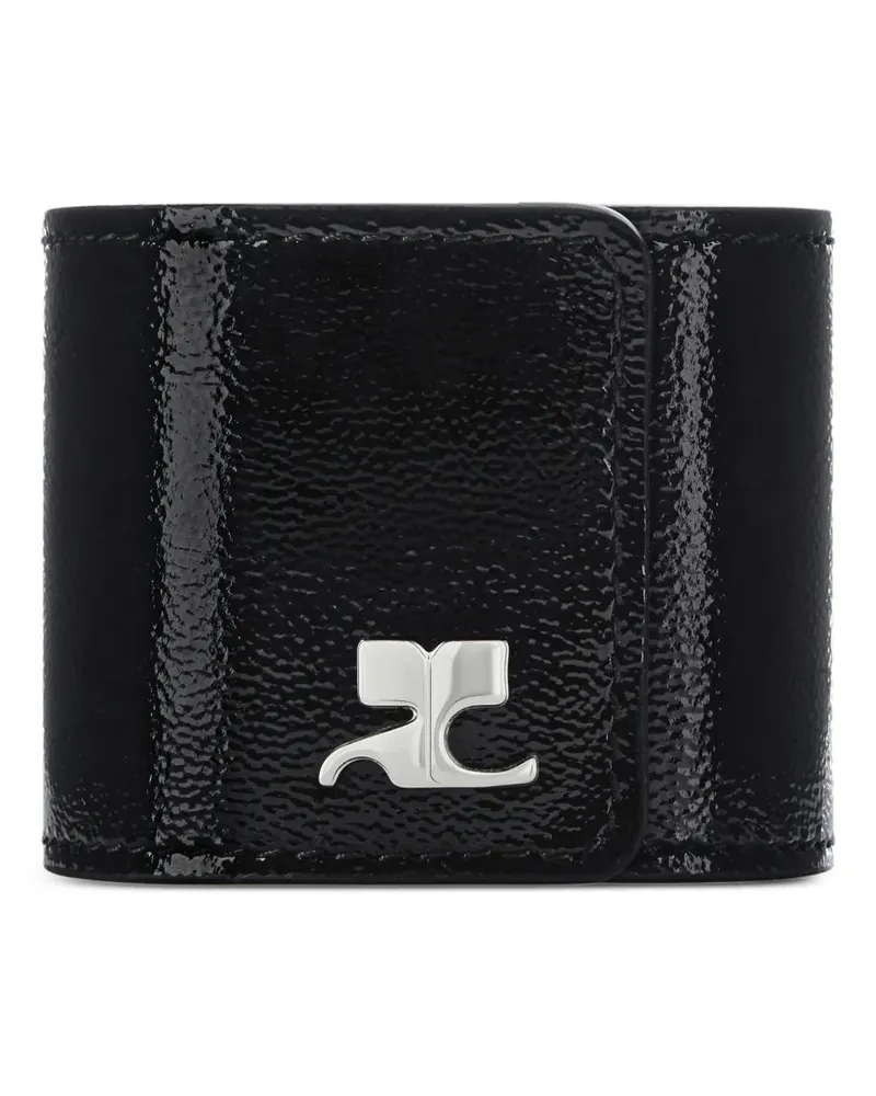 Courrèges Armband mit Logo-Schild - Schwarz Schwarz
