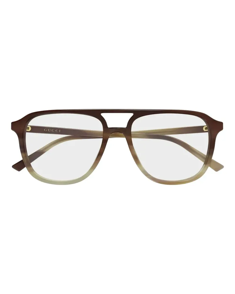 Gucci Klassische Pilotenbrille - Braun Braun