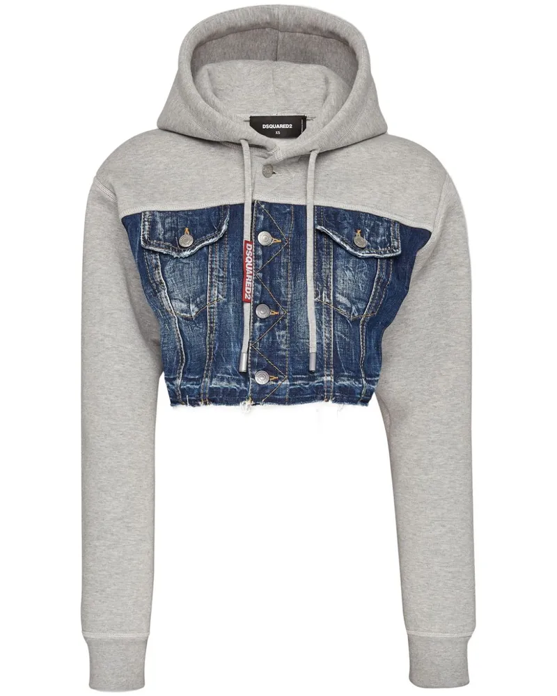 Dsquared2 Hemd im Layering-Look - Blau Blau