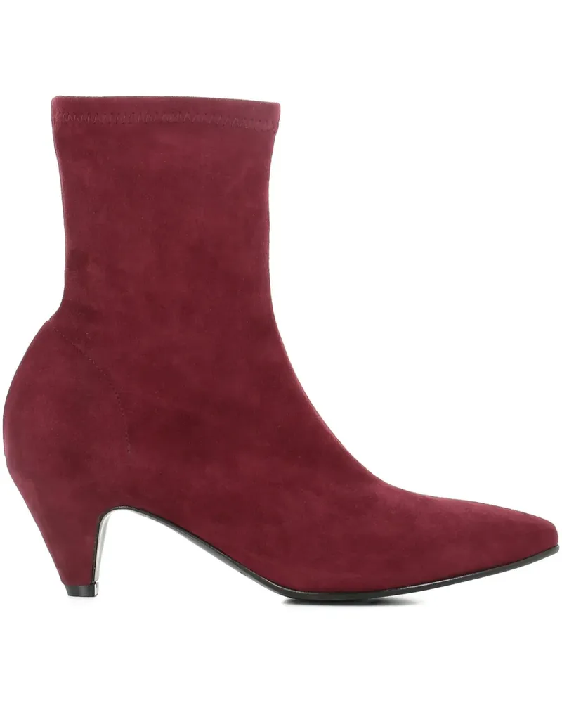 Roberto del Carlo side-zip suede boots - Rot Rot