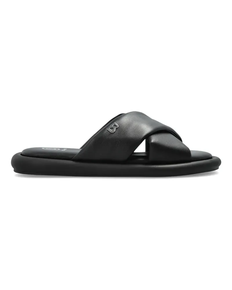 Bogner Portofino crossover-strap sandals - Schwarz Schwarz