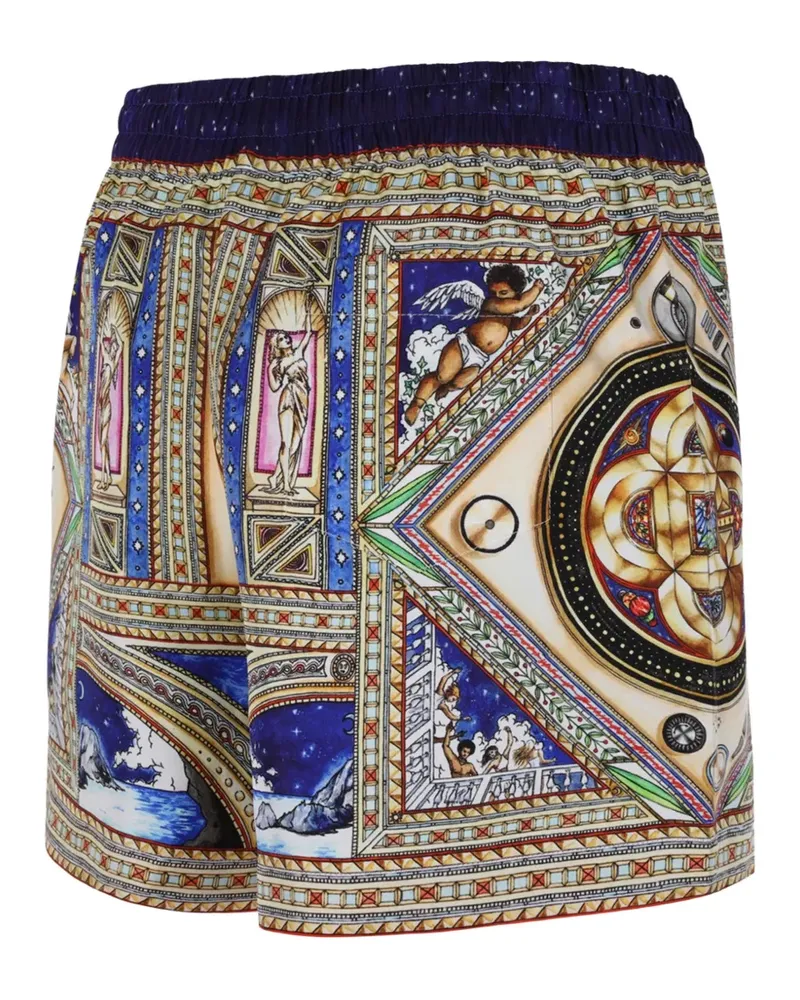 Casablanca Paris graphic-print shorts - Nude Nude