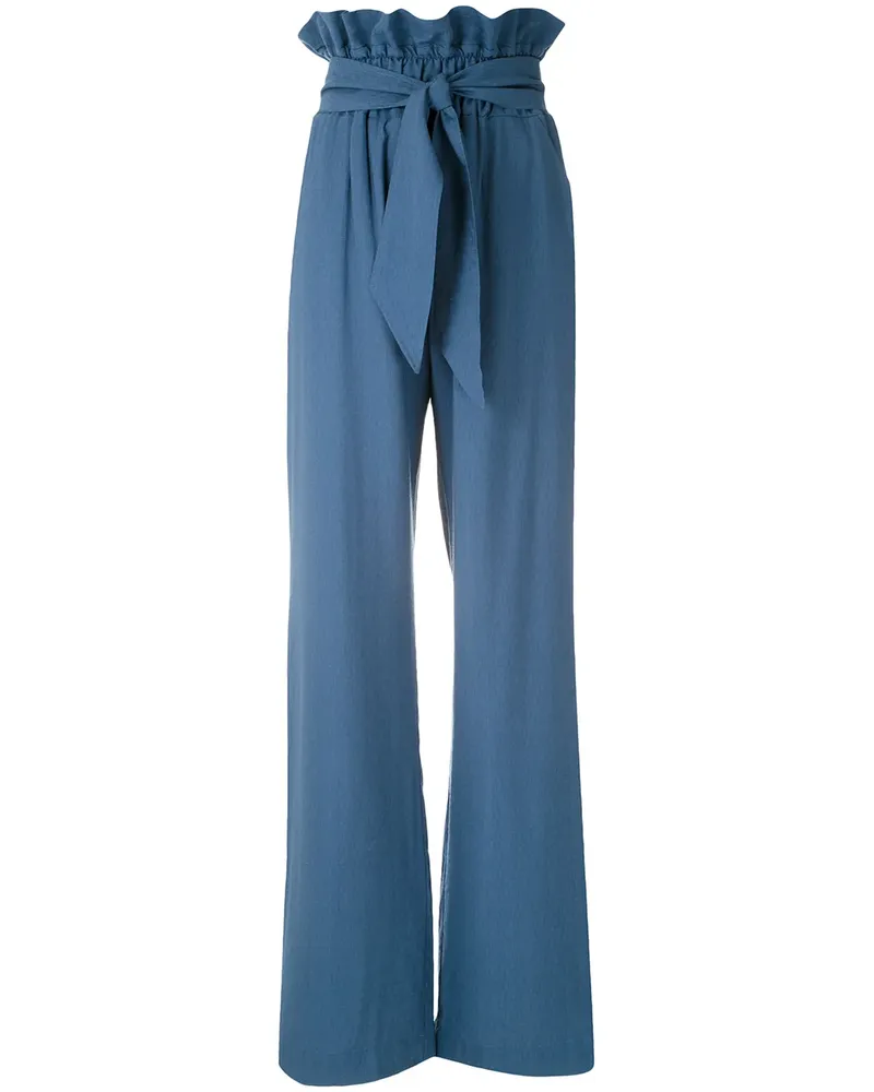 OLYMPIAH Laurier' Paperbag-Hose - Blau Blau