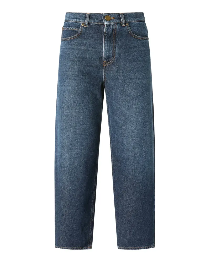 Pinko embroidered-logo jeans - Blau Blau