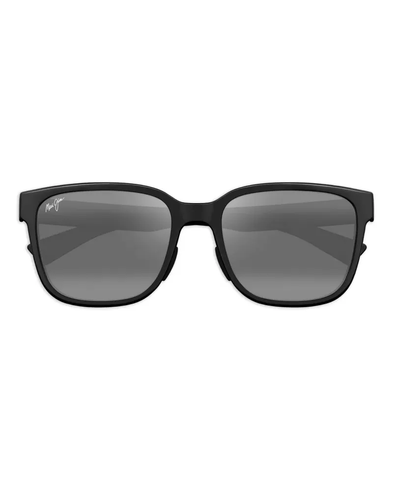 Maui Jim Sonnenbrille mit eckigem Gestell - Schwarz Schwarz