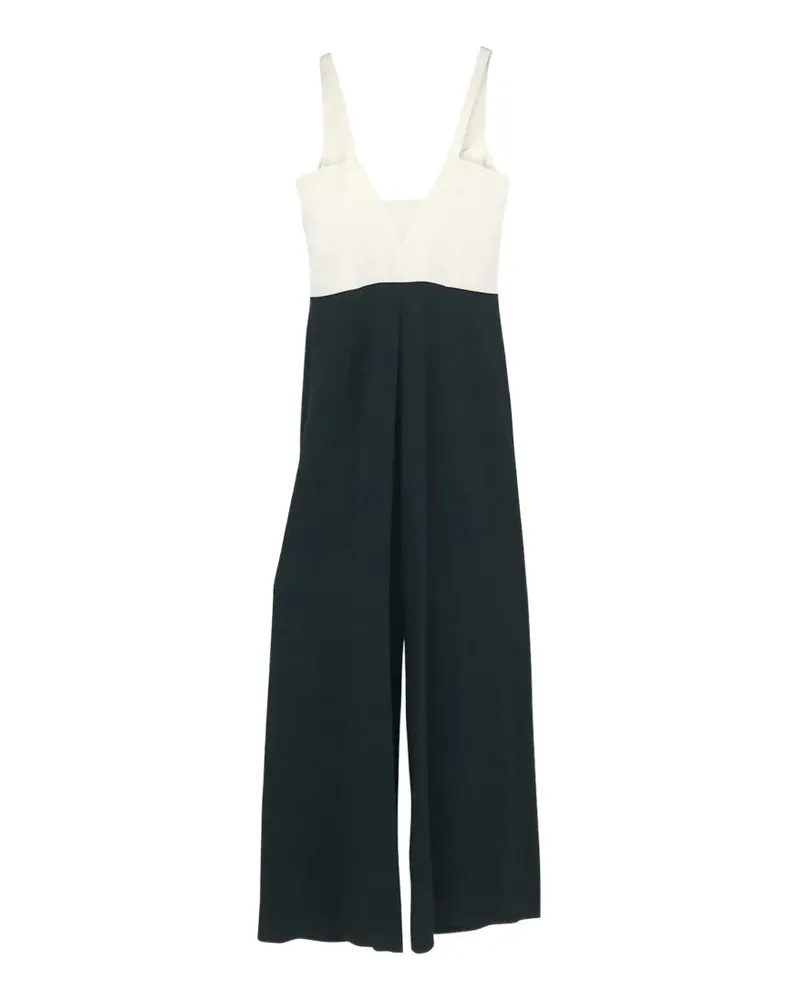 GALVAN Jumpsuit mit V-Ausschnitt - Schwarz Schwarz